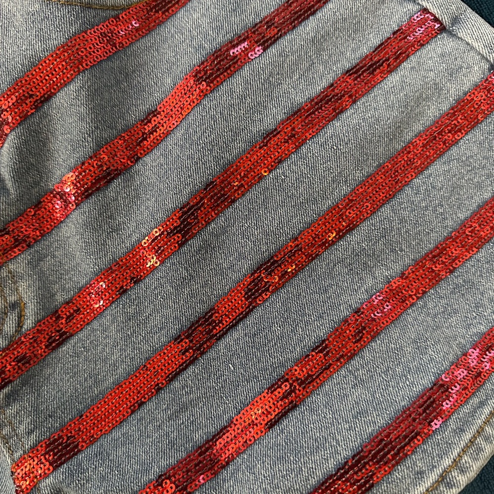 Fantastic Fawn Patriotic Star Jean Shorts🇺🇸 - Picture 3 of 6